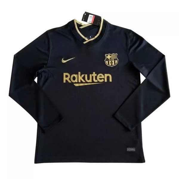 Tailandia Camiseta Barcelona 2ª ML 2020/21 Negro